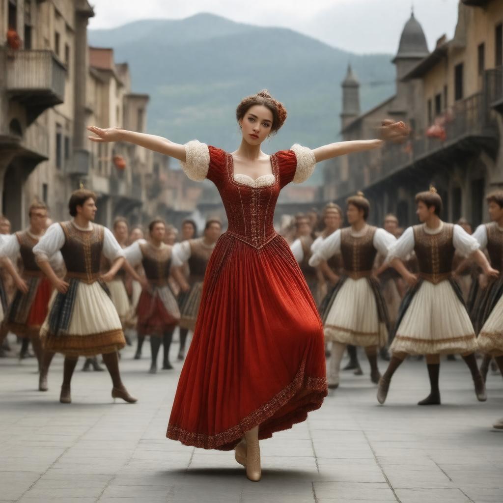 AI-created image of Laurencia (ballet)