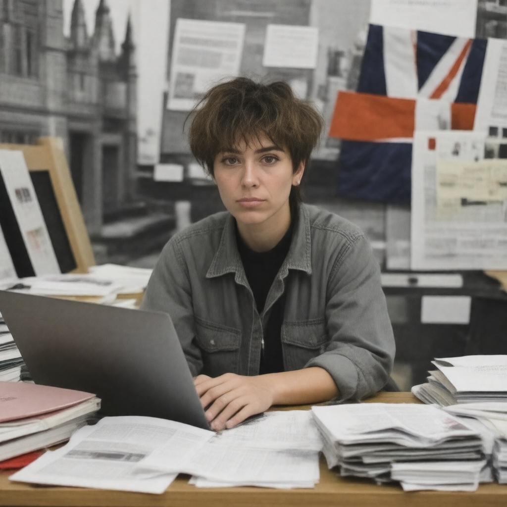 AI-created image of Laurie Penny