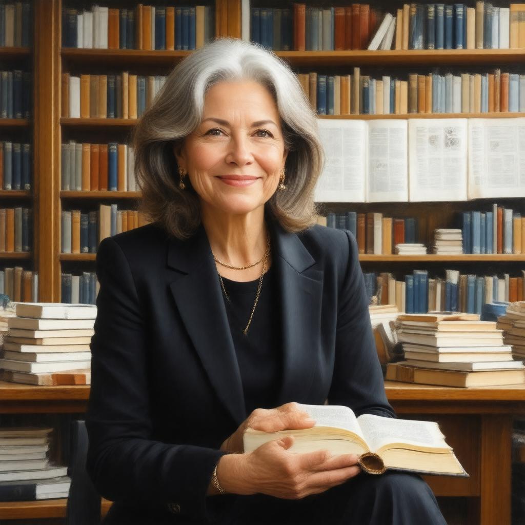 Click to view larger image AI-created image of Laurie Santos