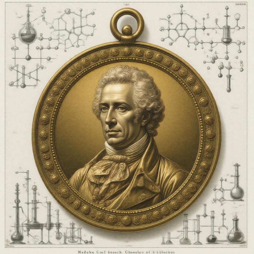 Click to view larger image AI-created image of Lavoisier Medal