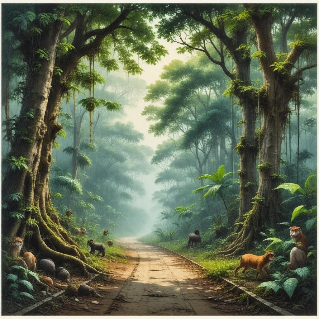 AI-created image of Lawachara National Park