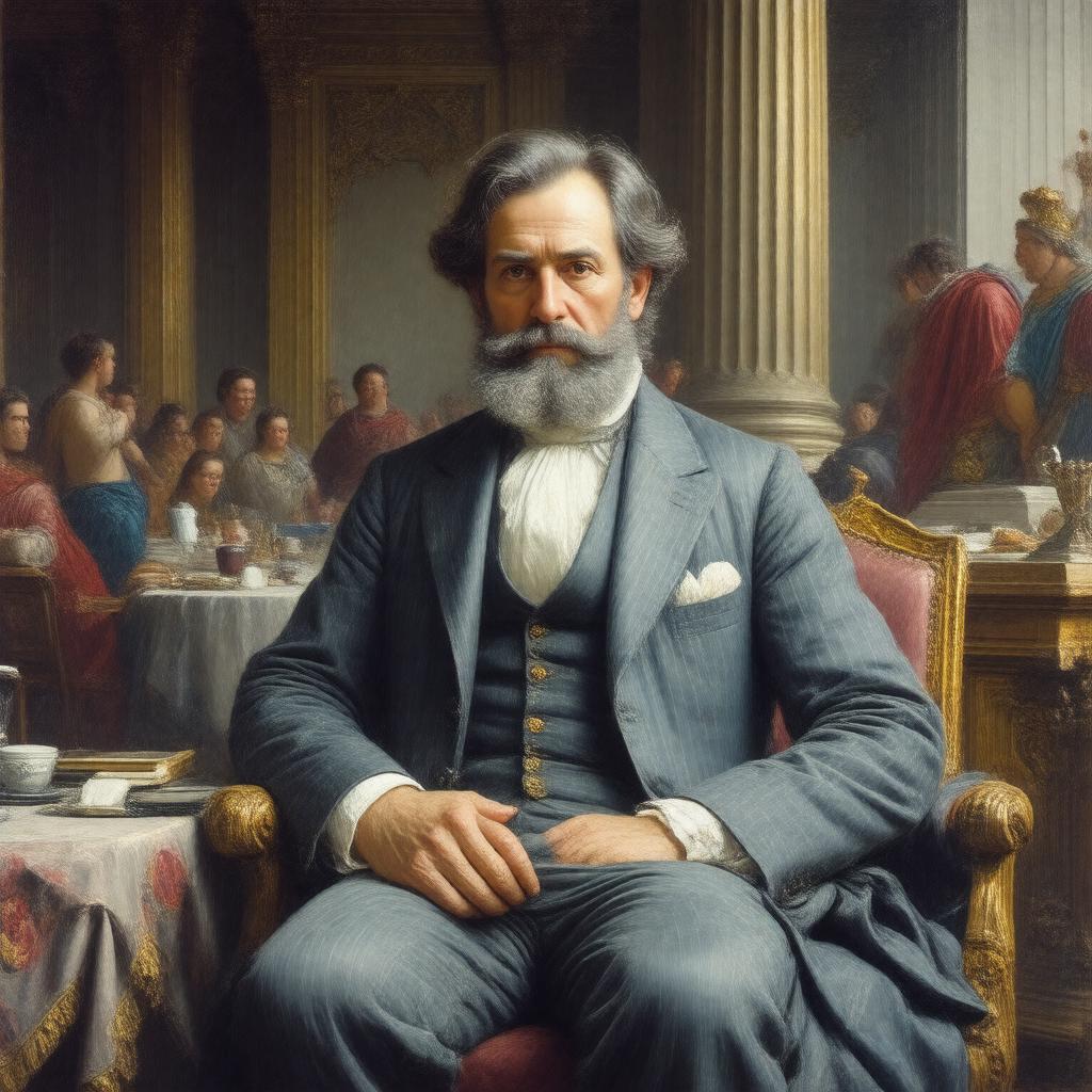 AI-created image of Lawrence Alma-Tadema