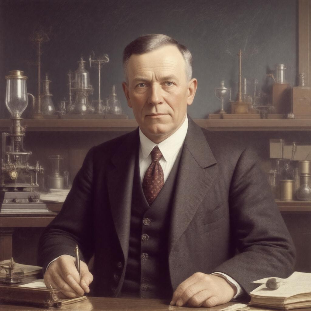 AI-created image of Lawrence Bragg