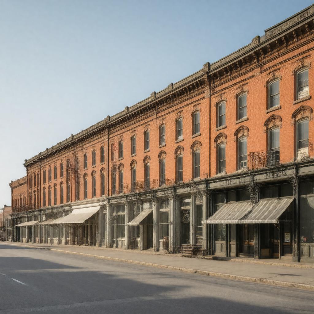 AI-created image of Lawrence Downtown Historic District