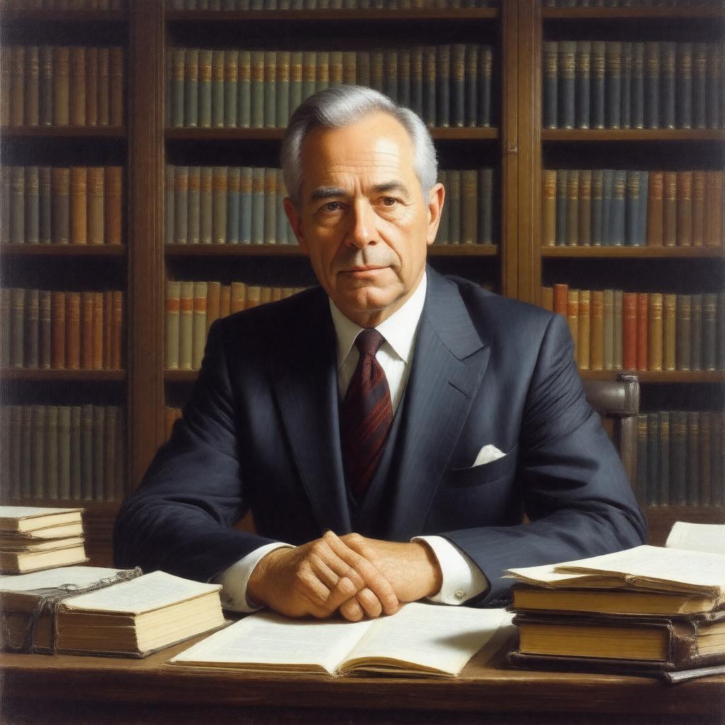 AI-created image of Lawrence Henry Summers