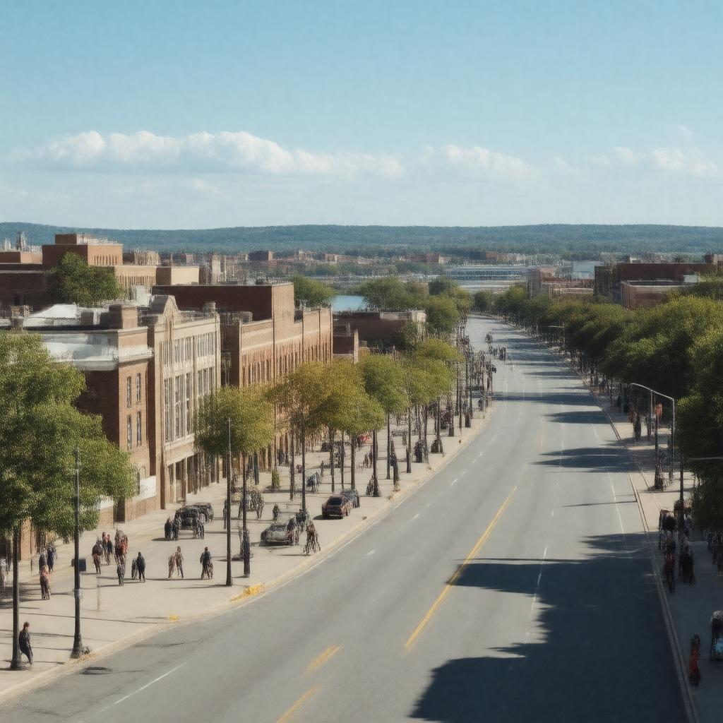 AI-created image of Lawrence, Kansas