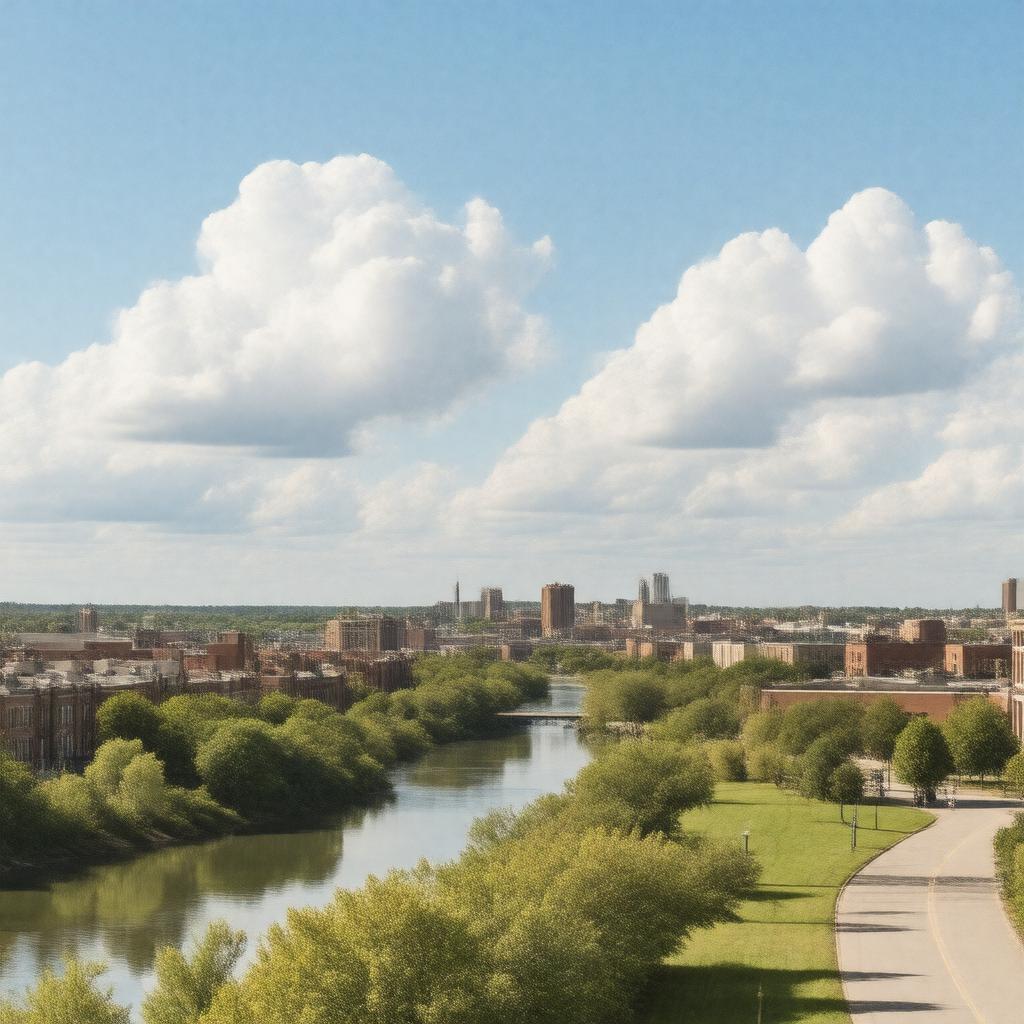 AI-created image of Lawrence, Kansas, USA