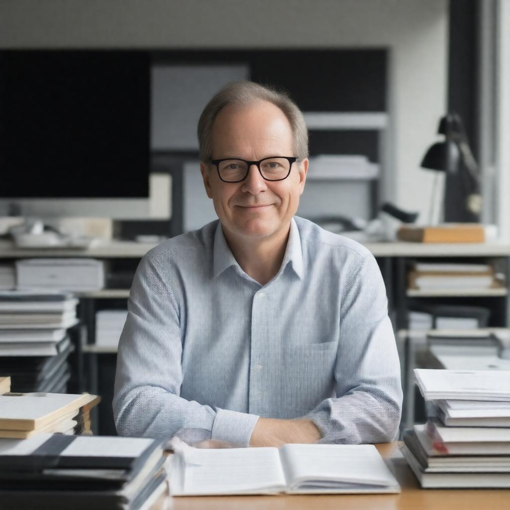 AI-created image of Lawrence Lessig