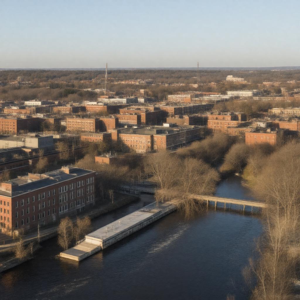 AI-created image of Lawrence, Massachusetts, USA