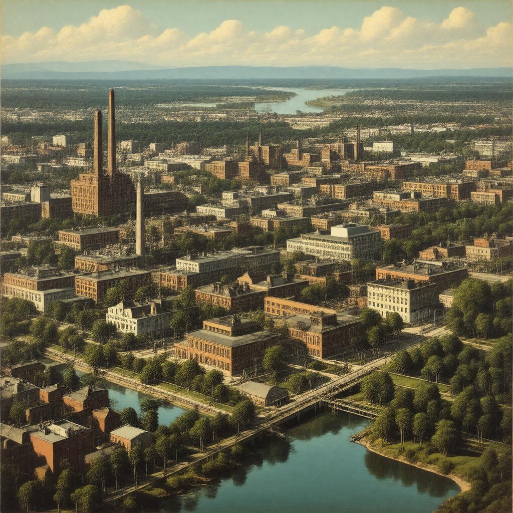 AI-created image of Lawrence, Massachusetts