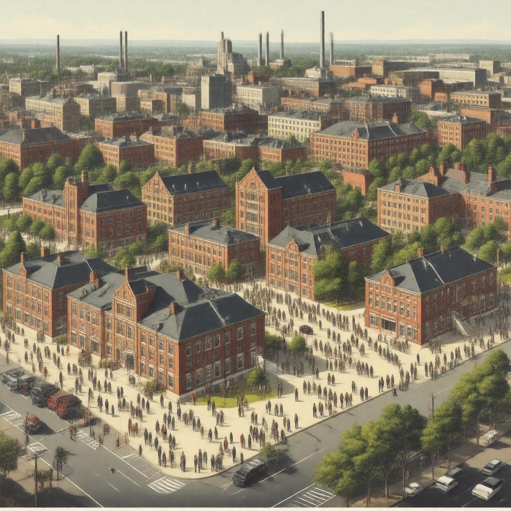 AI-created image of Lawrence Public Schools