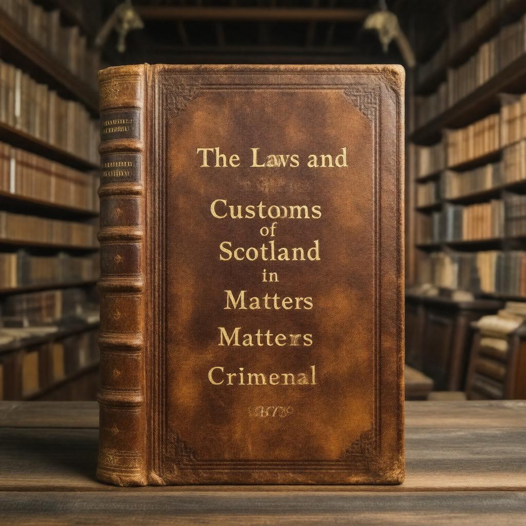 Click to view larger image AI-created image of Laws and Customs of Scotland in Matters Criminal