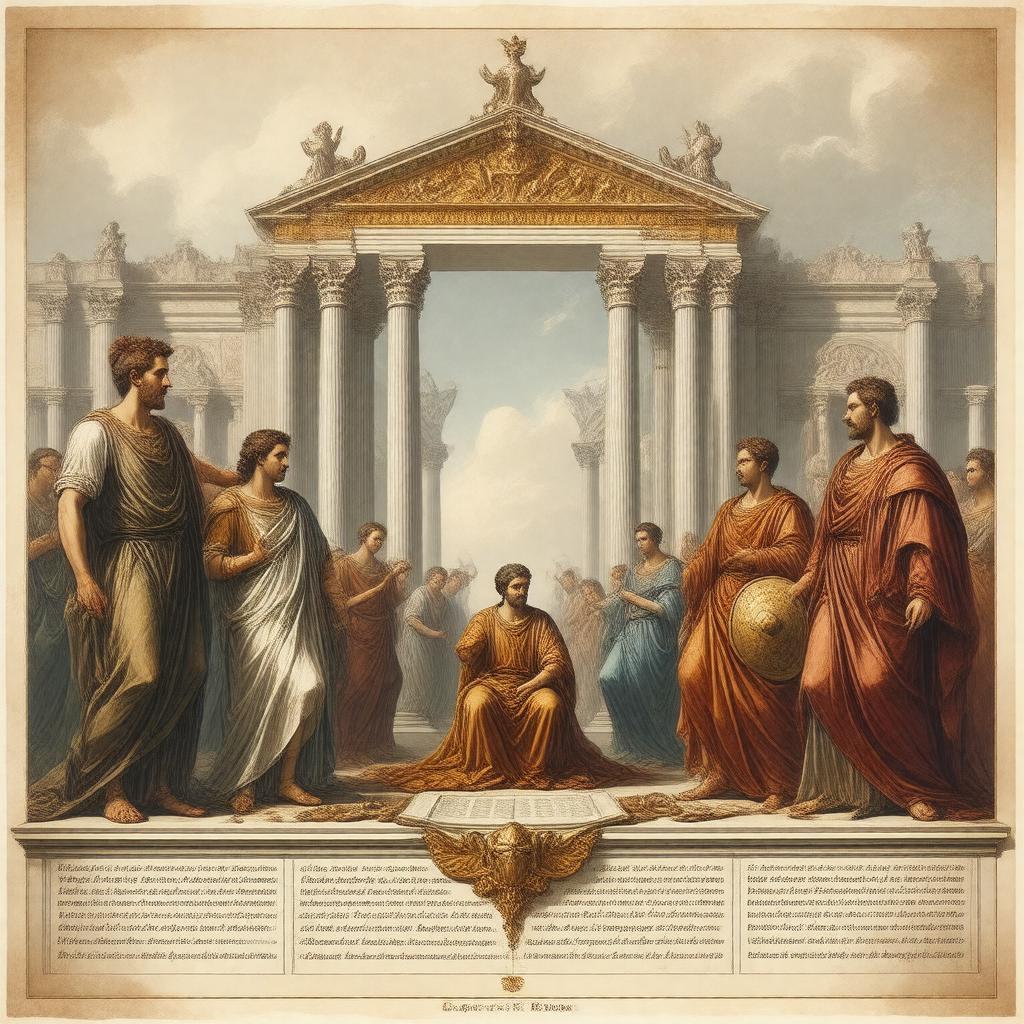 Click to view larger image AI-created image of Lays of Ancient Rome