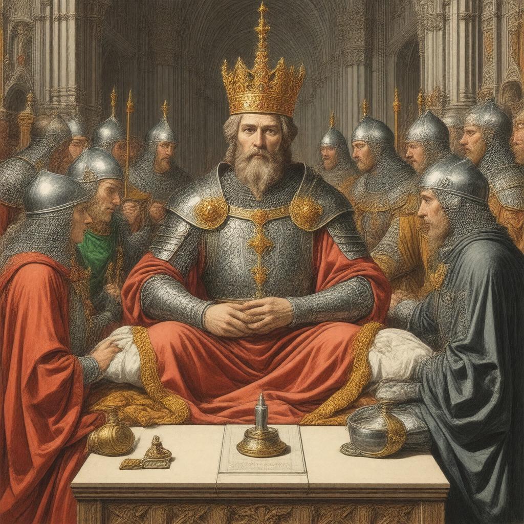 AI-created image of Le Morte d'Arthur