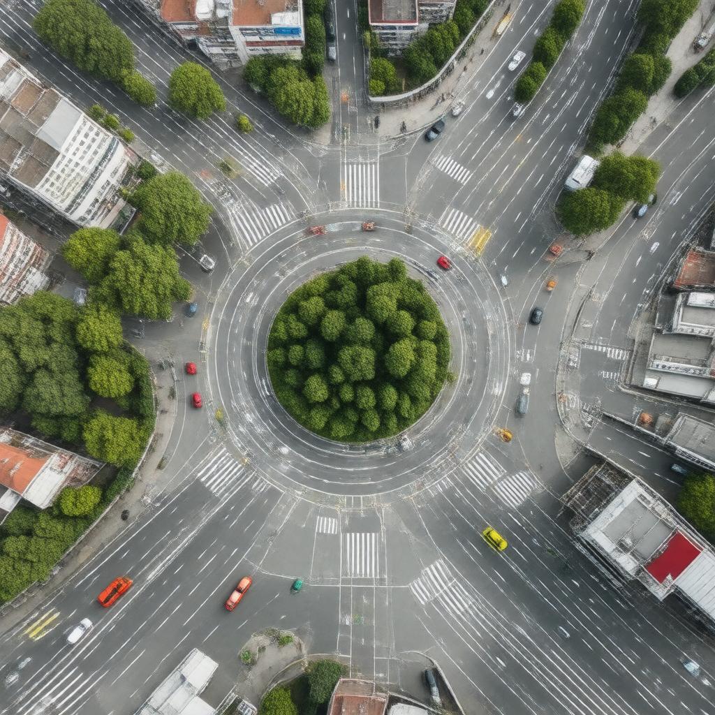 AI-created image of Lea Bridge Roundabout