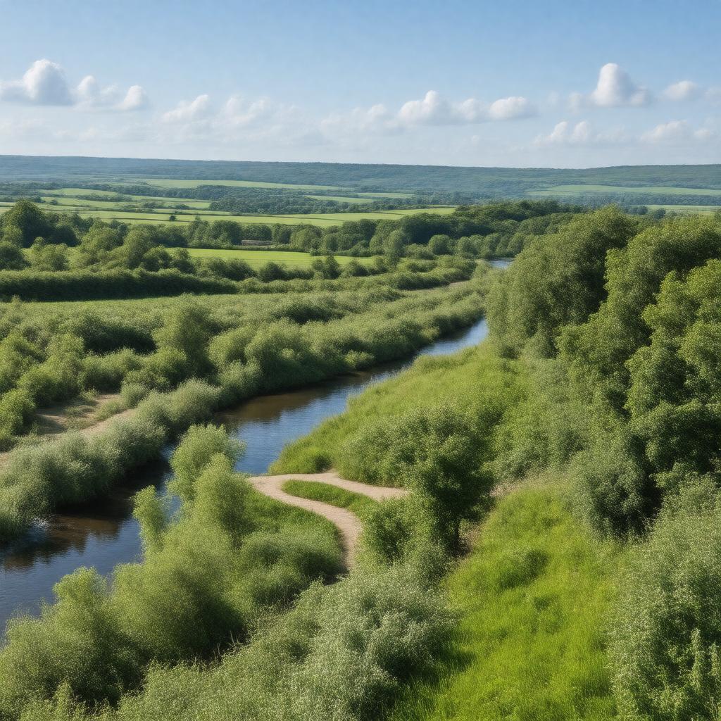 AI-created image of Lea Valley