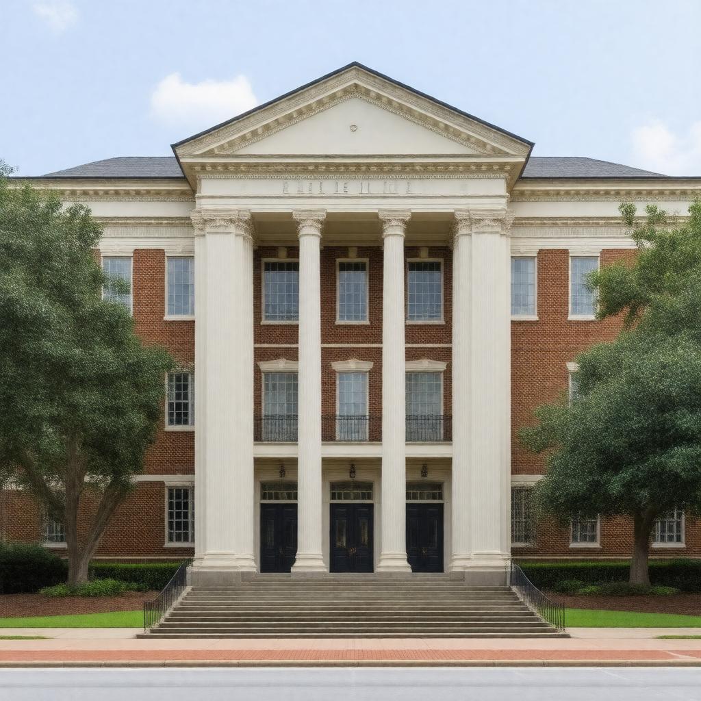 AI-created image of Leach Hall