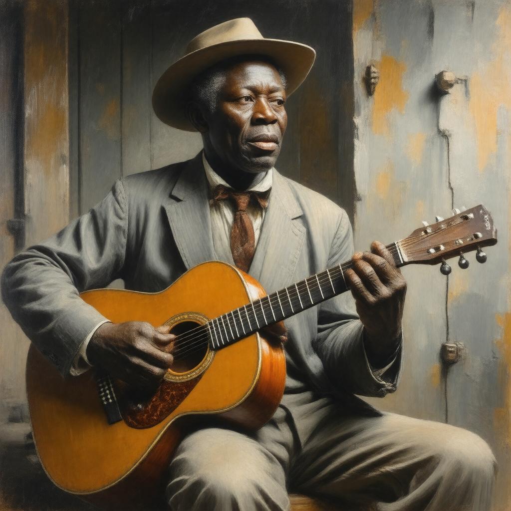 AI-created image of Lead Belly