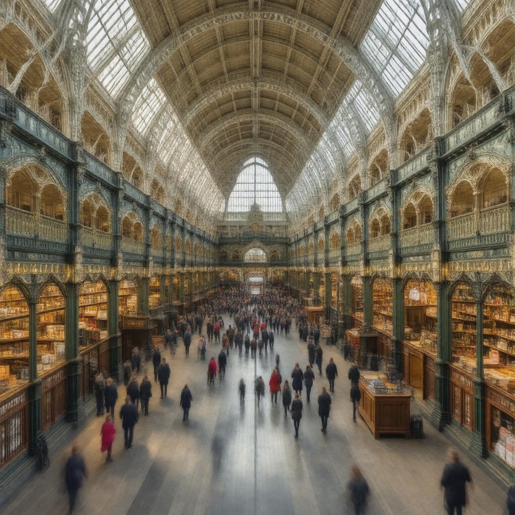 Click to view larger image AI-created image of Leadenhall Market