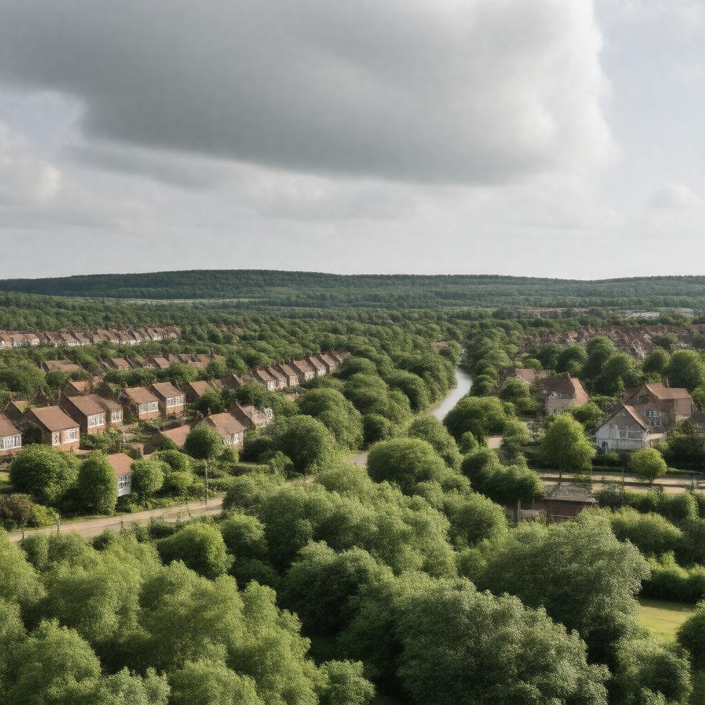 AI-created image of Leagrave, Luton