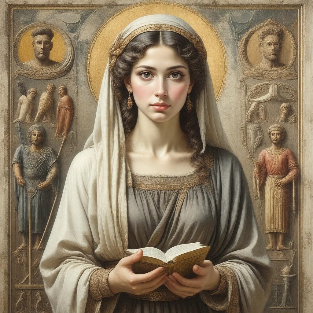 AI-created image of Leah (biblical figure)