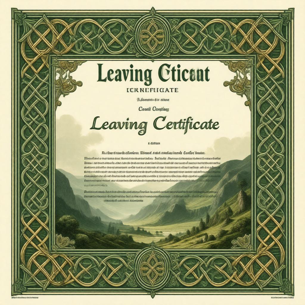 AI-created image of Leaving Certificate
