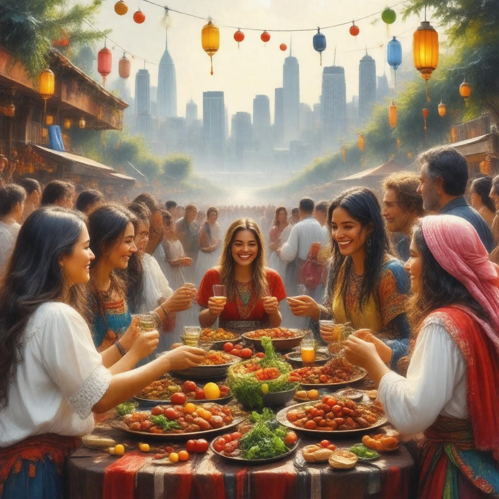 AI-created image of Lebanese Americans