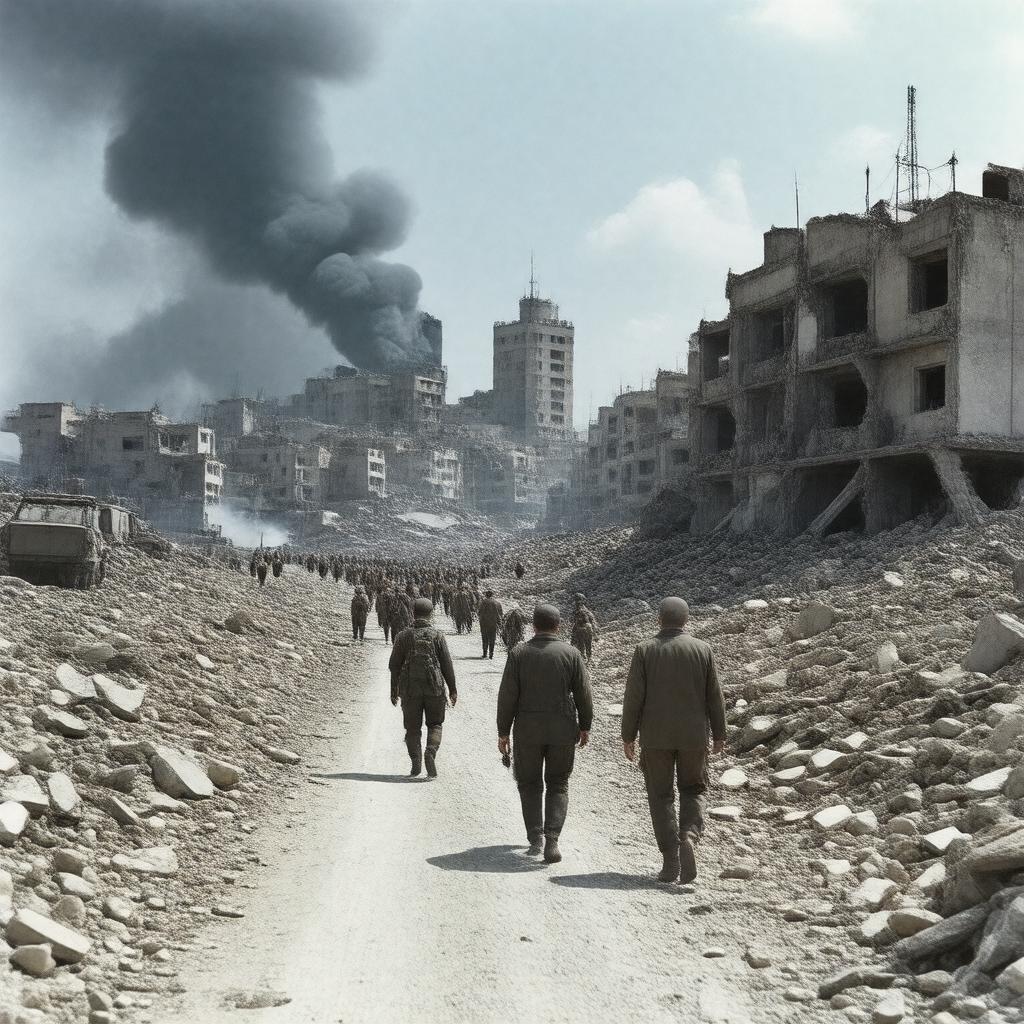 AI-created image of Lebanese Civil War