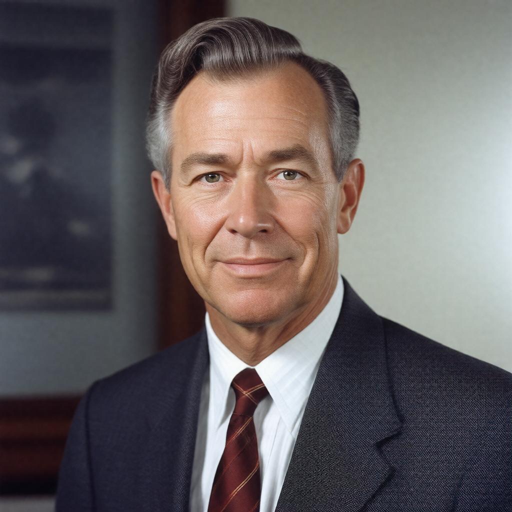 AI-created image of Lee A. DuBridge