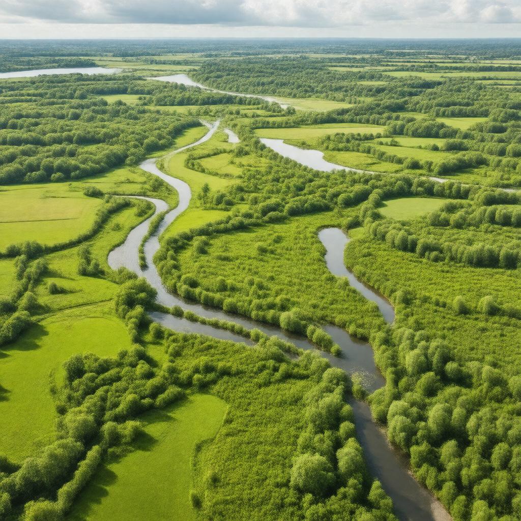 AI-created image of Lee Valley Park