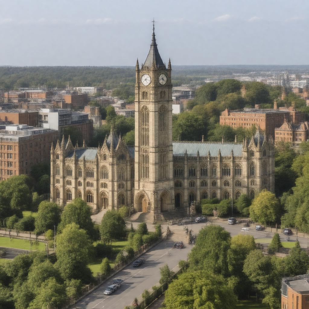 AI-created image of Leeds University