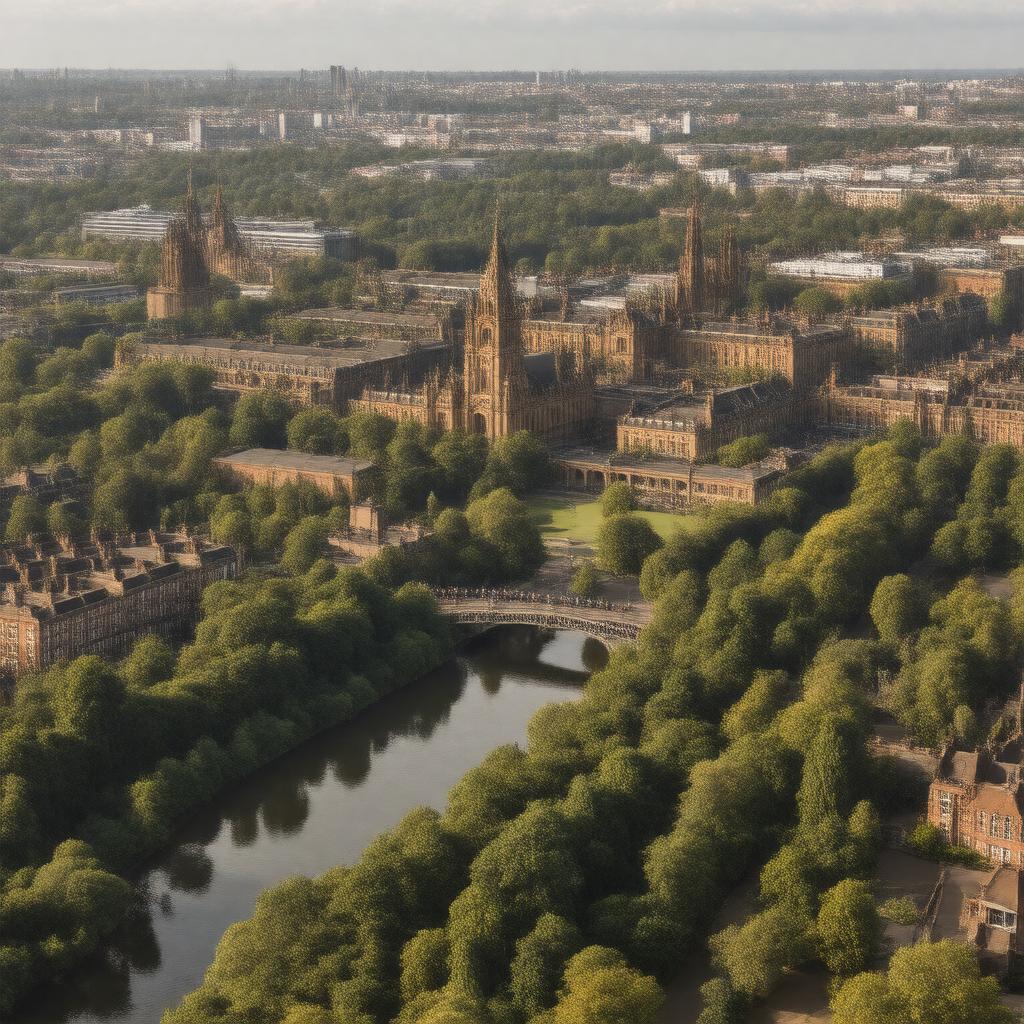 AI-created image of Leeds, West Riding of Yorkshire, England