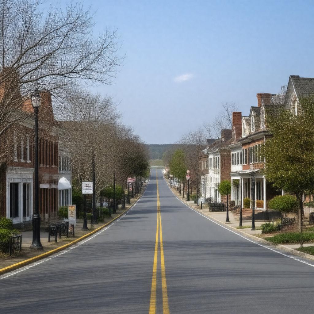 AI-created image of Leesburg, Virginia