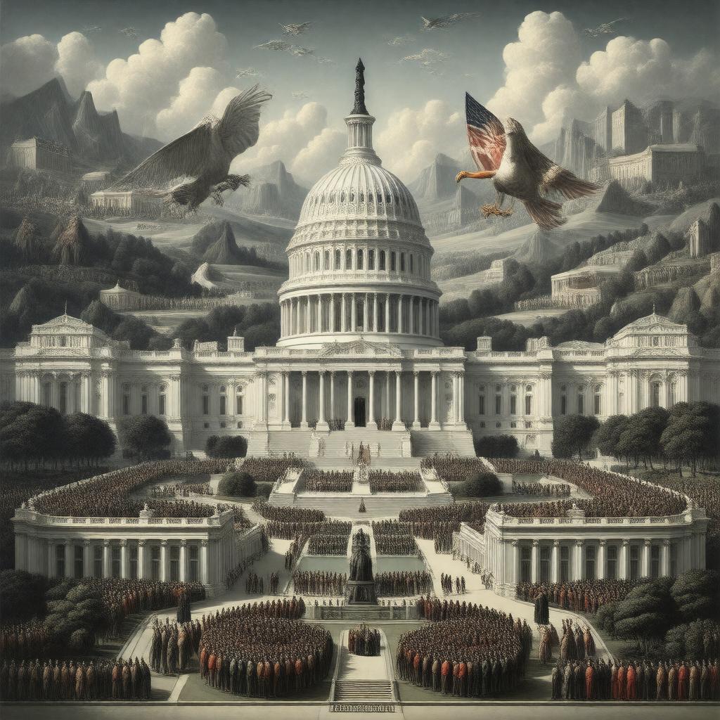 Click to view larger image AI-created image of Legislative branch of the United States
