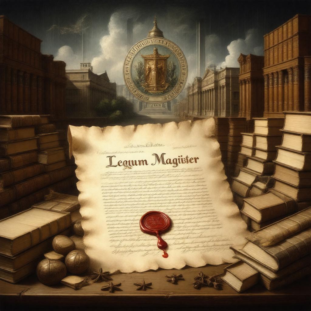 Click to view larger image AI-created image of Legum Magister