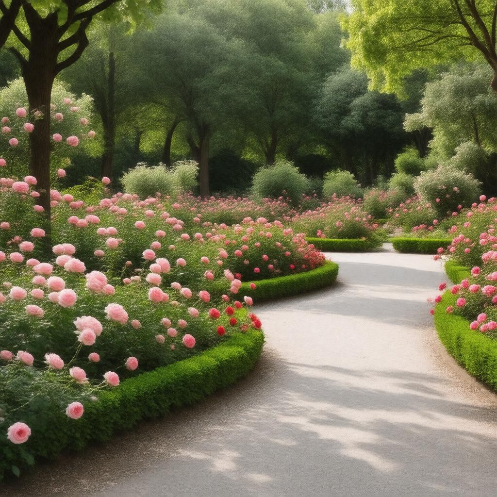 AI-created image of Lehmann Rose Garden