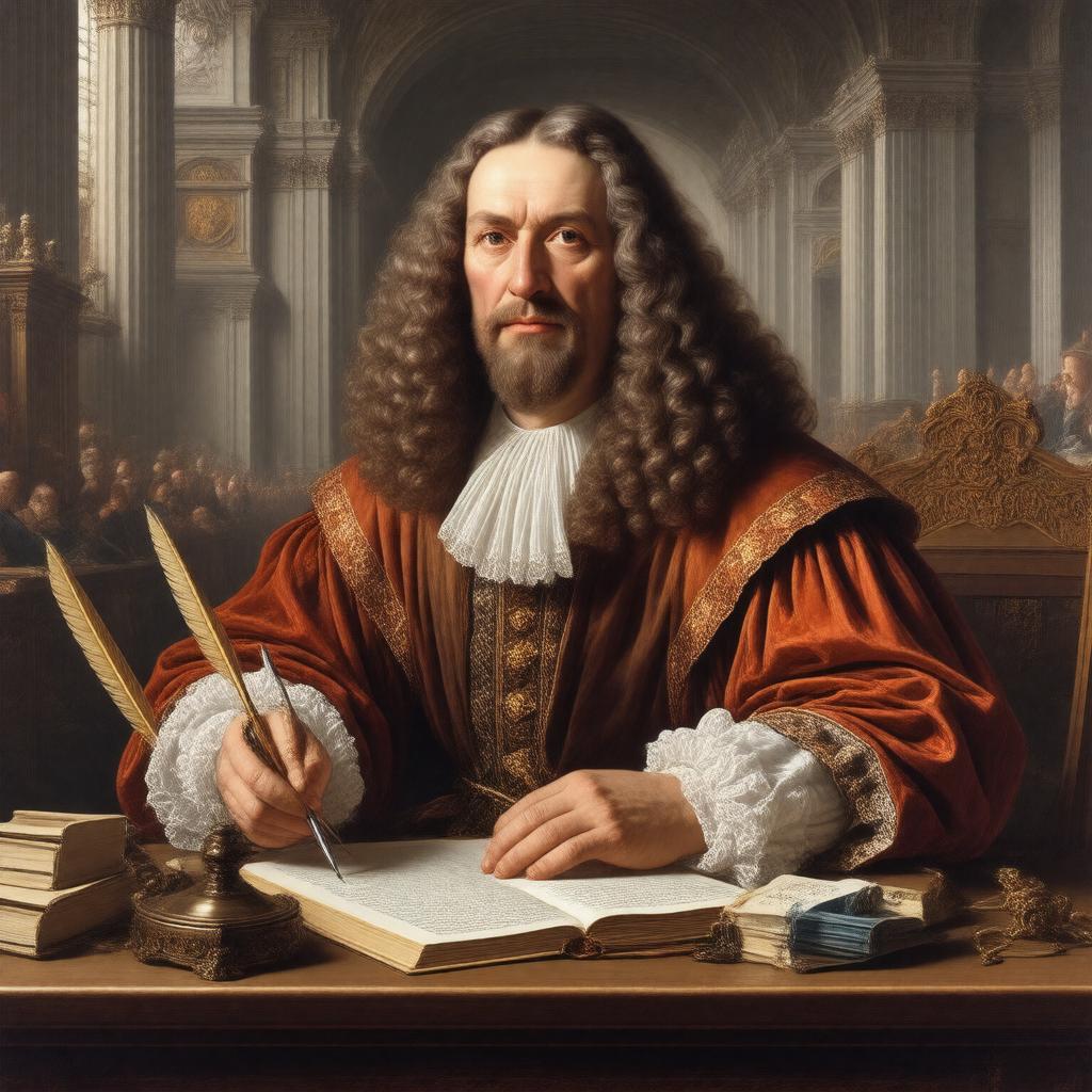 AI-created image of Leibniz