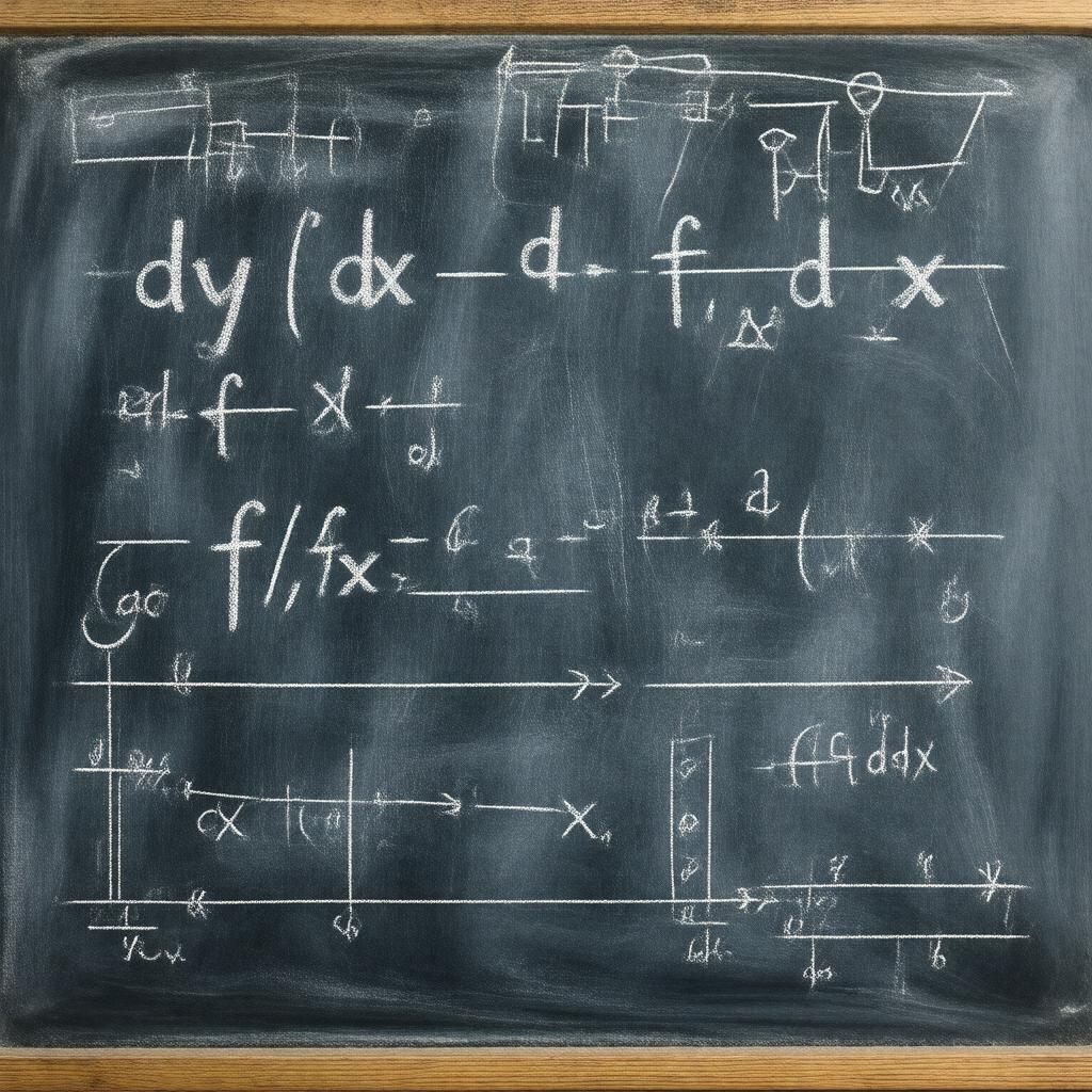 Click to view larger image AI-created image of Leibniz notation