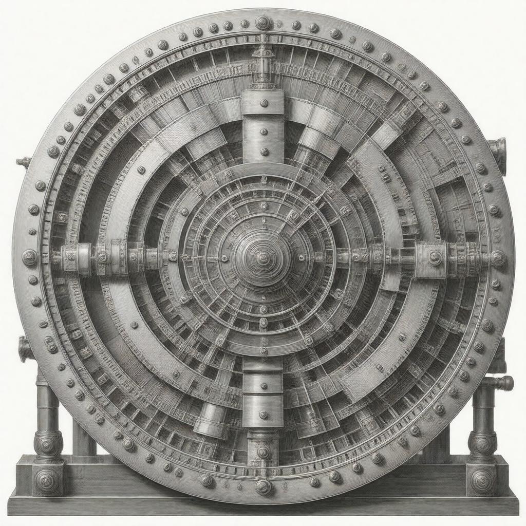 Click to view larger image AI-created image of Leibniz wheel