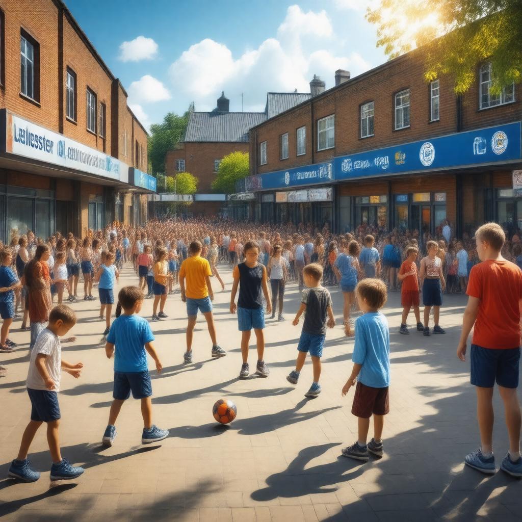 Click to view larger image AI-created image of Leicester City in the Community