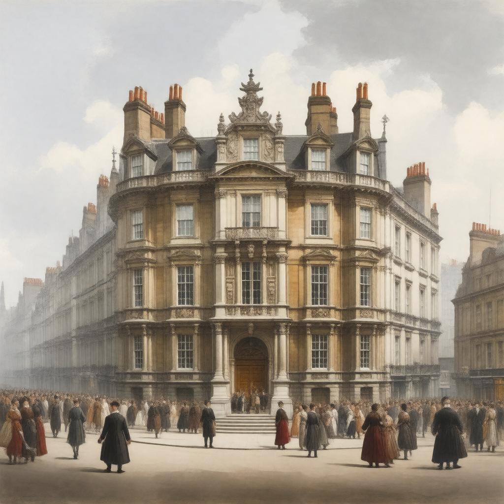 AI-created image of Leicester House, London