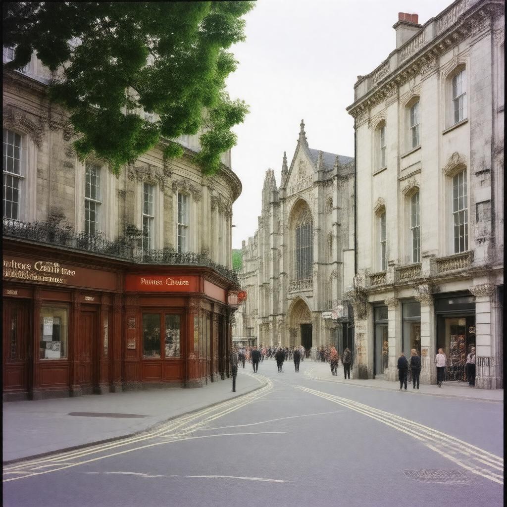 AI-created image of Leicester Place