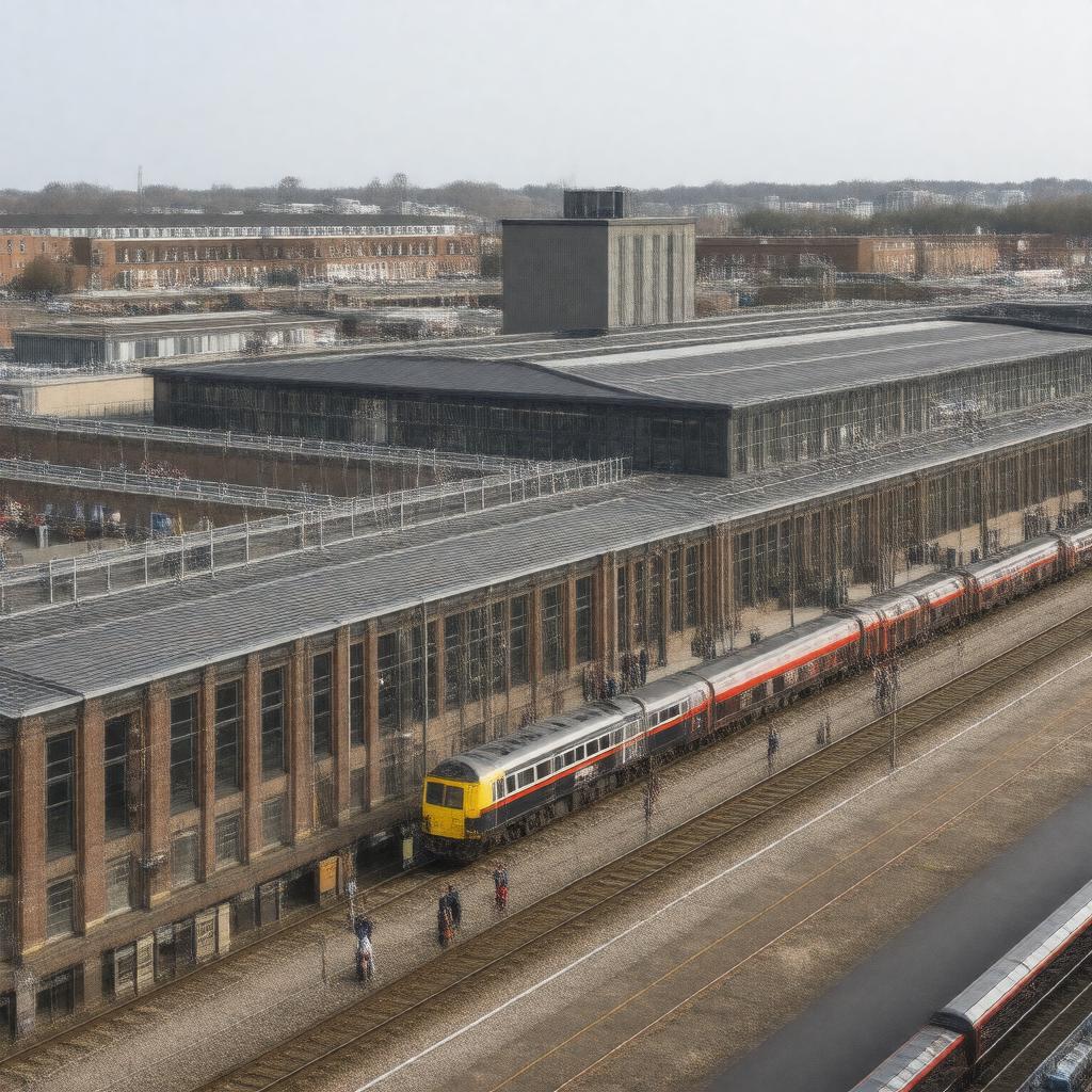 AI-created image of Leiden Centraal