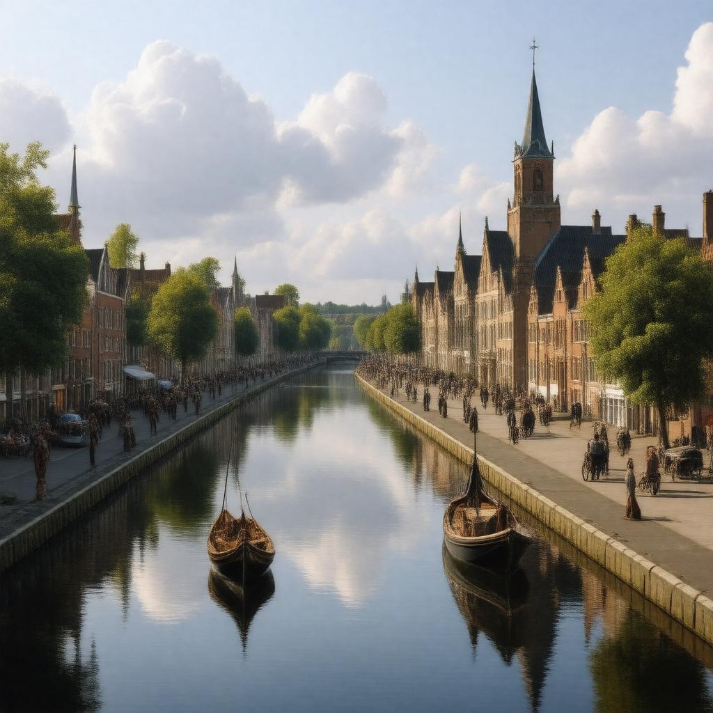 AI-created image of Leiden, Netherlands