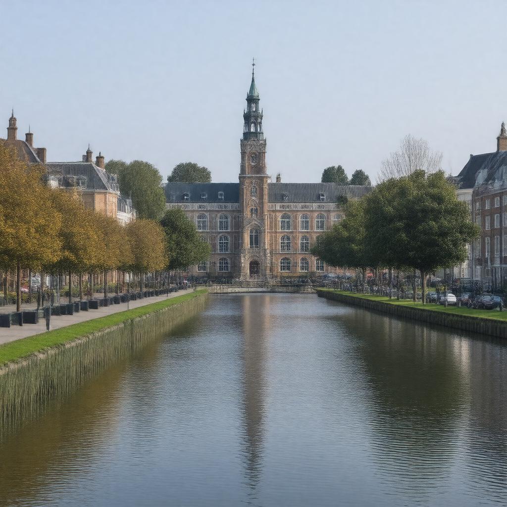 AI-created image of Leiden University