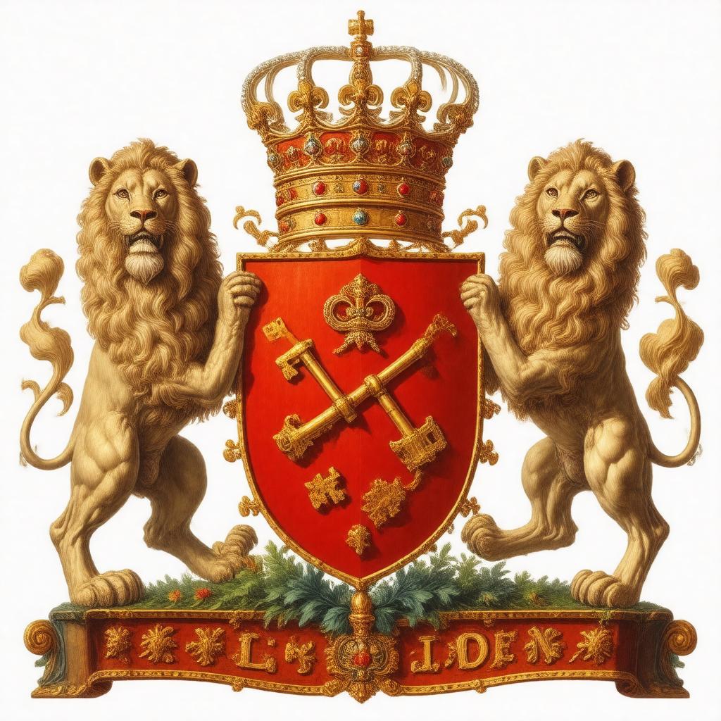 AI-created image of Leiden coat of arms