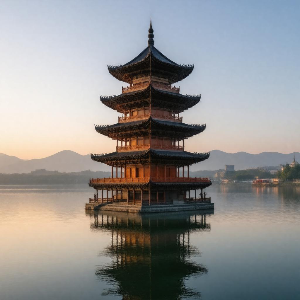AI-created image of Leifeng Pagoda