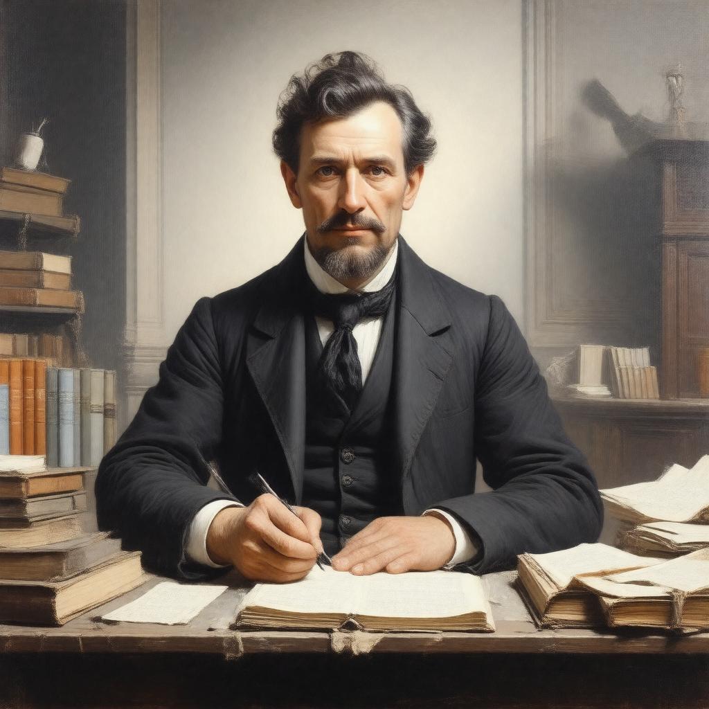 AI-created image of Leigh Hunt