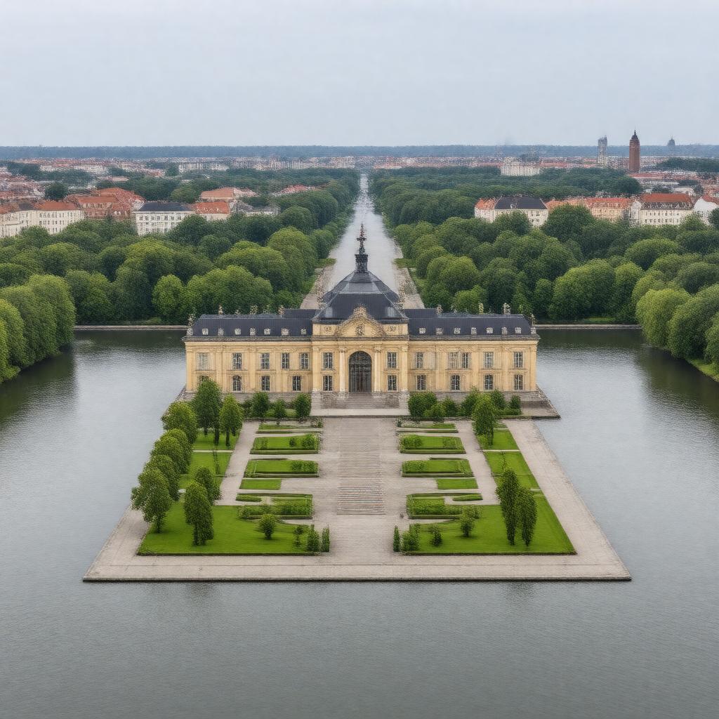 AI-created image of Leineschloss, Hanover