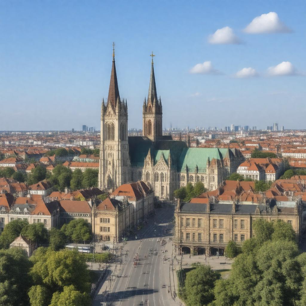 AI-created image of Leipzig, Germany